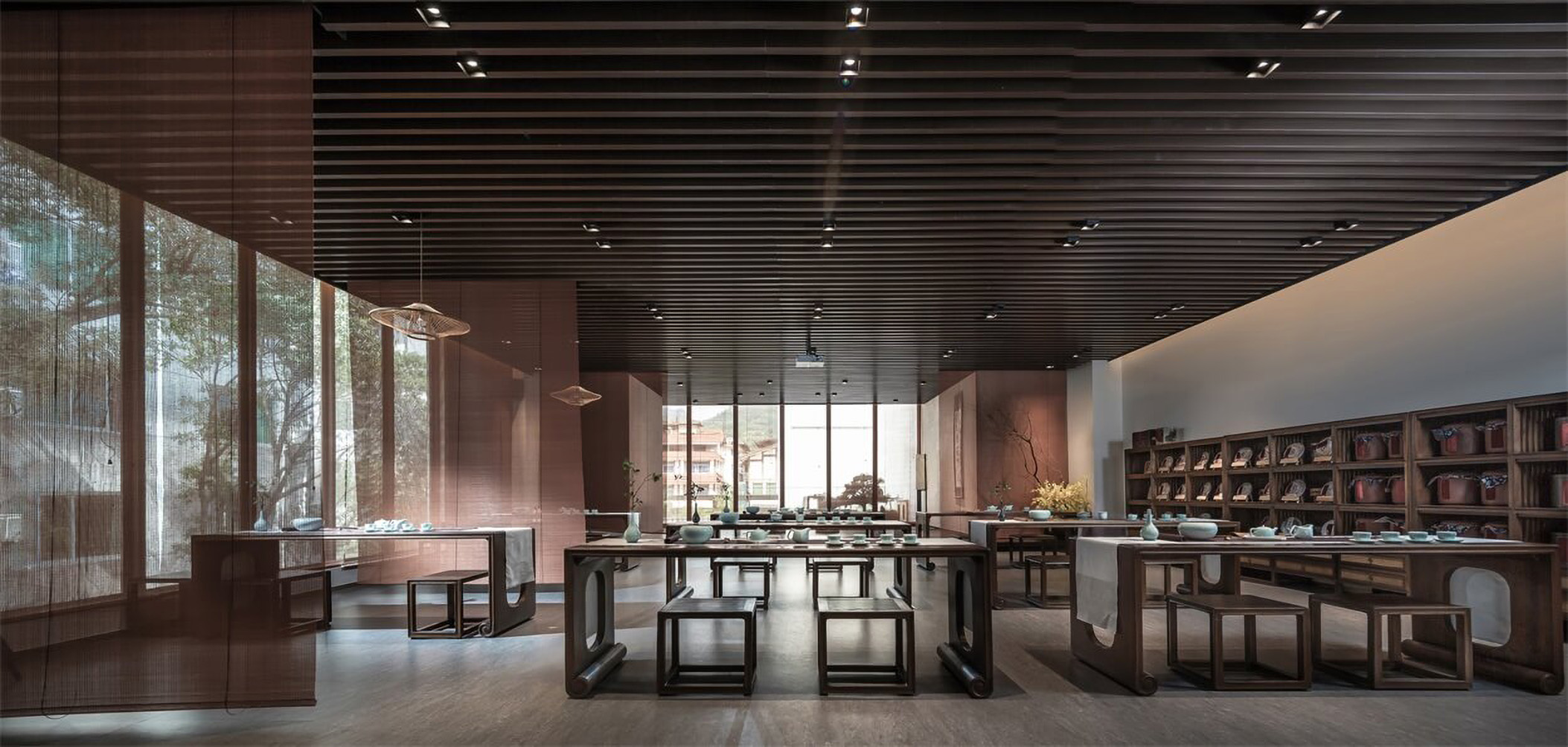 Design of Yue Wuyi·Tea Life Aesthetics Tea Theme Hotel Study Room