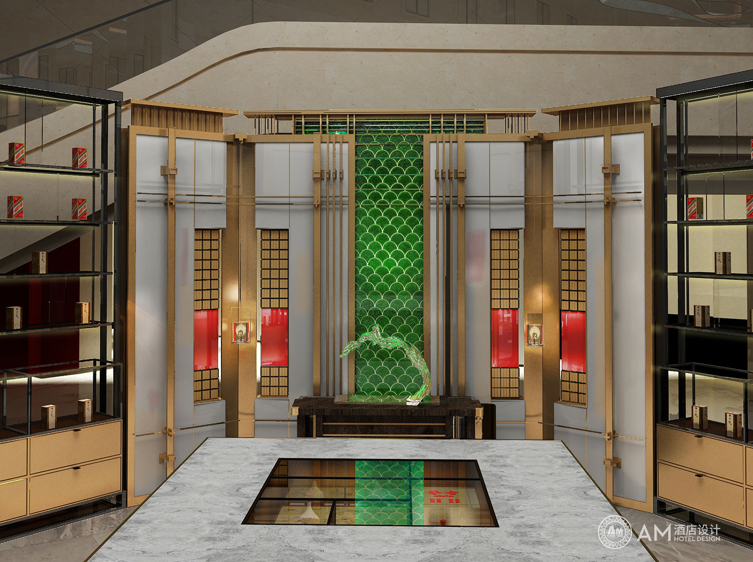 AM DESIGN | Wine exhibition area design of Cangzhou Bohai Hotel