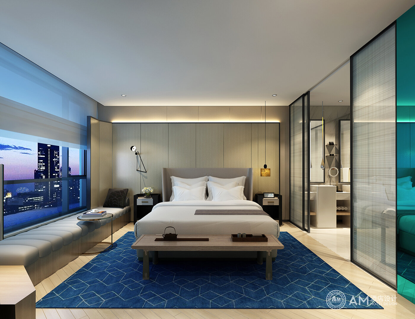 Am | guest room design of Xi'an Jinpan Hotel