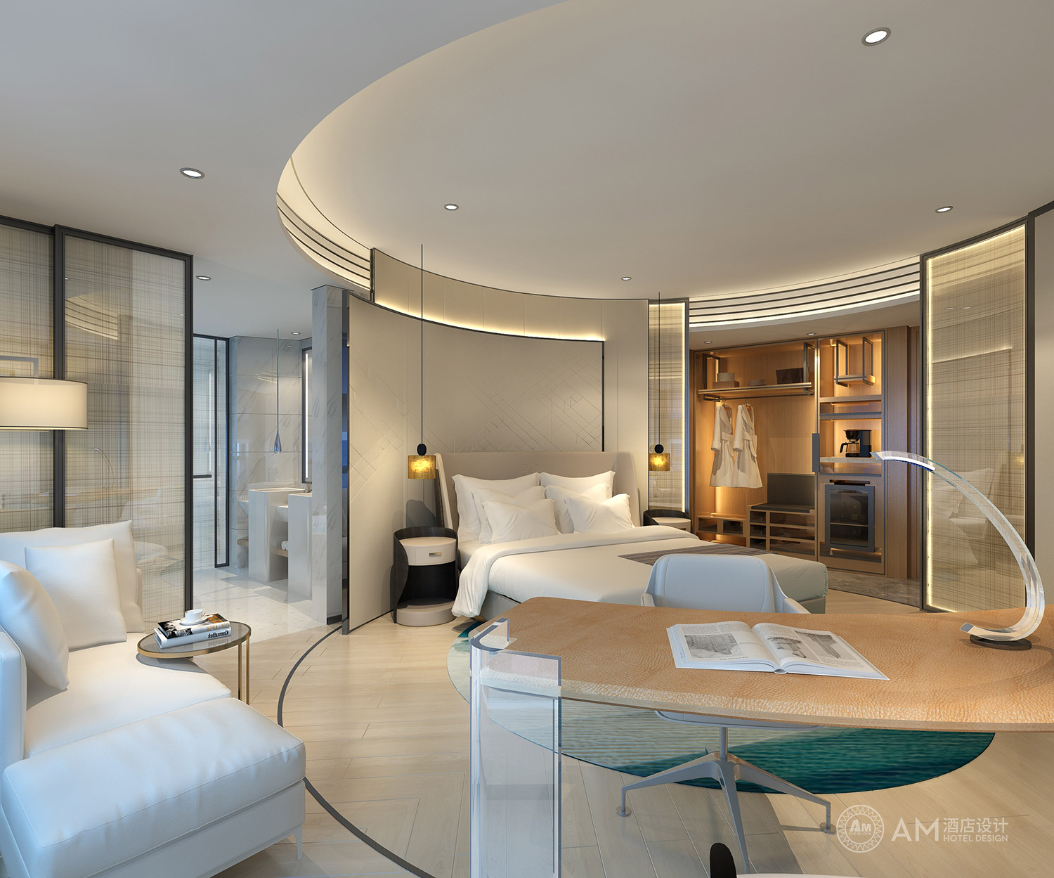 AM DESIGN | Guest room design of Xi'an Jinpan Hotel