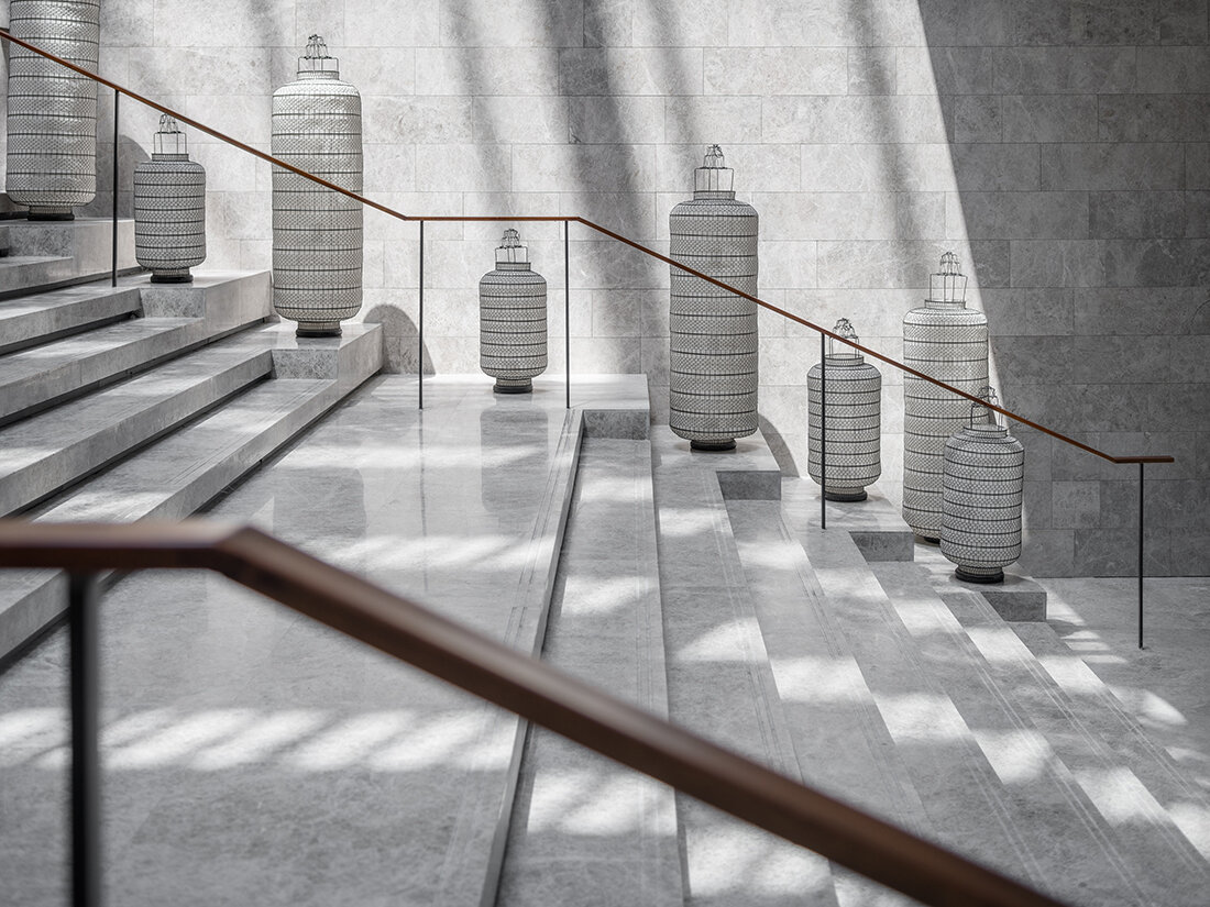 Staircase design of Nanjing Business Hotel