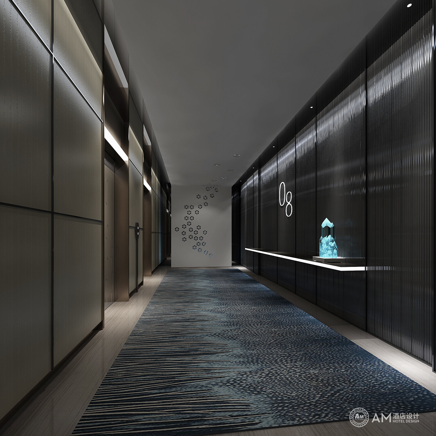 AM DESIGN | Jinpan hotel corridor Design