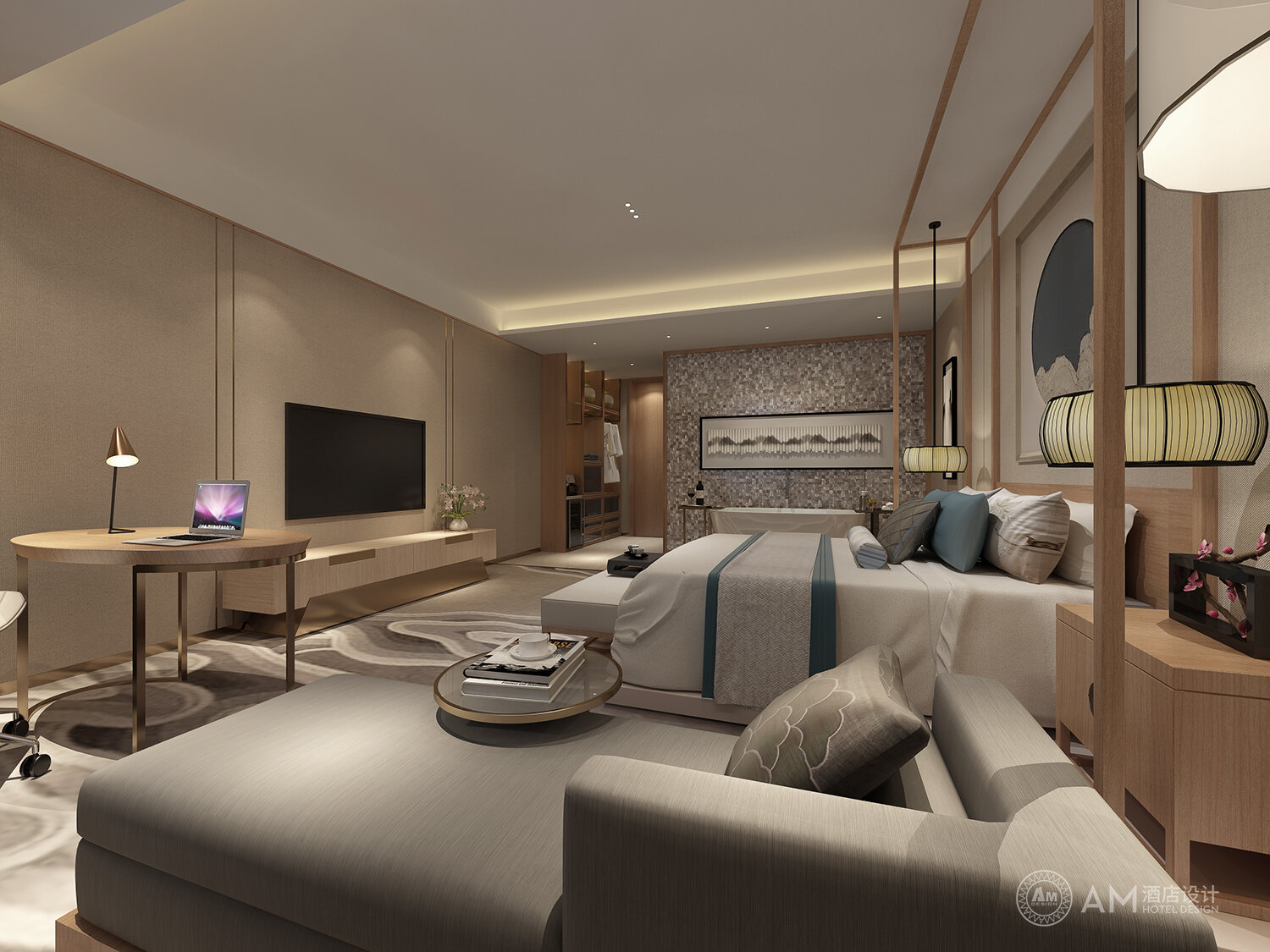 AM DESIGN | Room design of wandun hotel in Daqing
