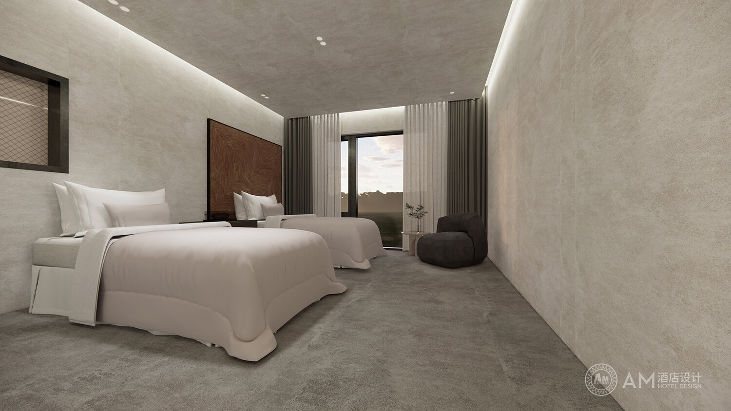AM DESIGN | Hotel room design of qianjianyuan in Jixian, Tianjin