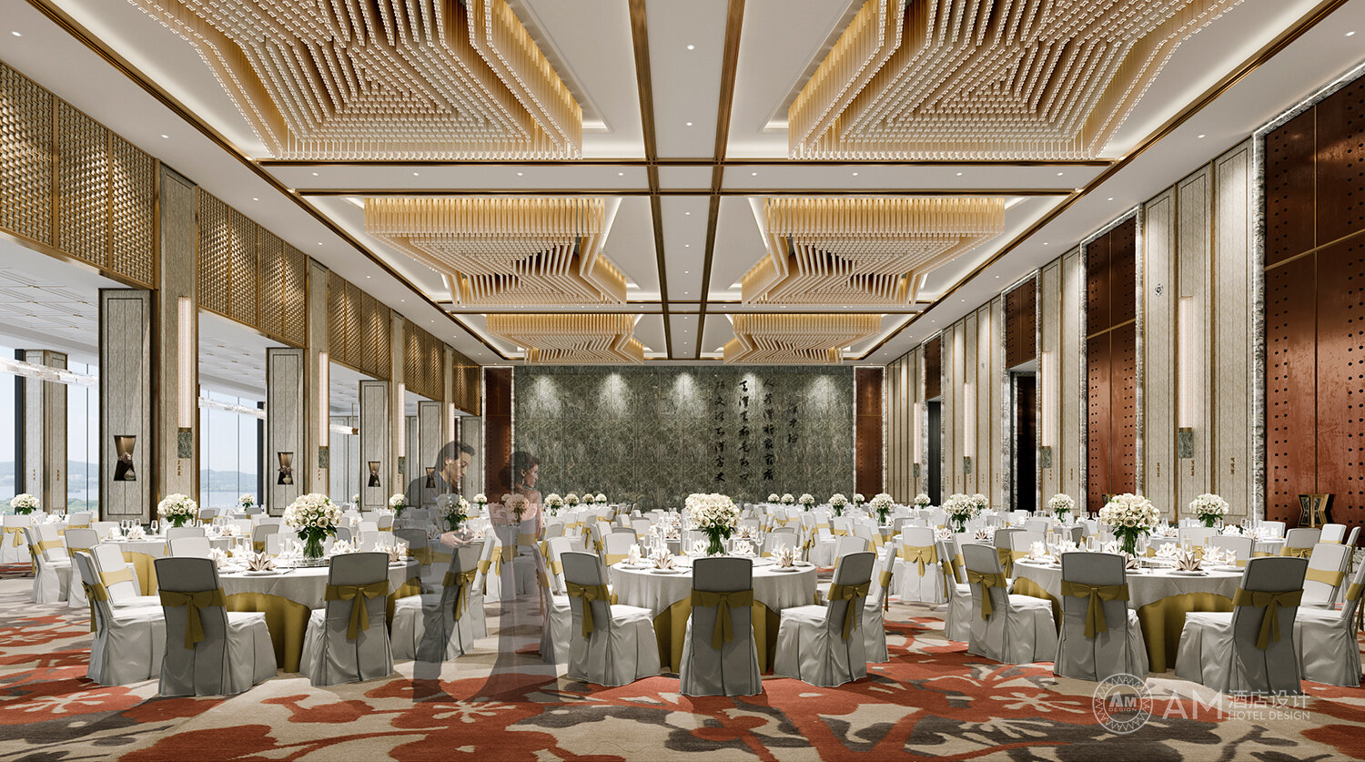 AM DESIGN | Banquet hall design of South Lake Holiday Hotel in Hanzhong, Shaanxi