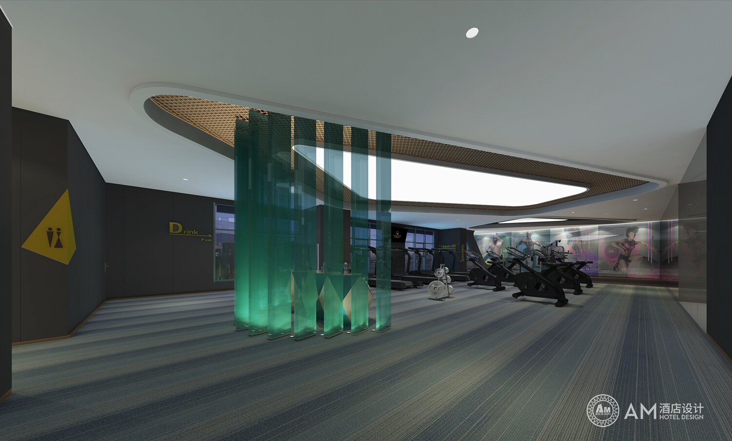 AM DESIGN | Gym Design of Xi'an Jinpan Hotel