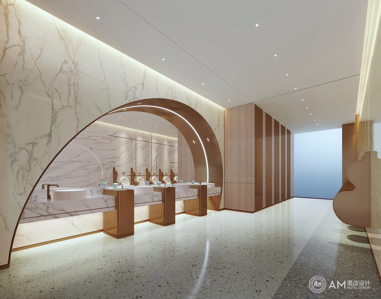 AM DESIGN | Bathroom design of Liaoning Hundred and Beautiful Hotels