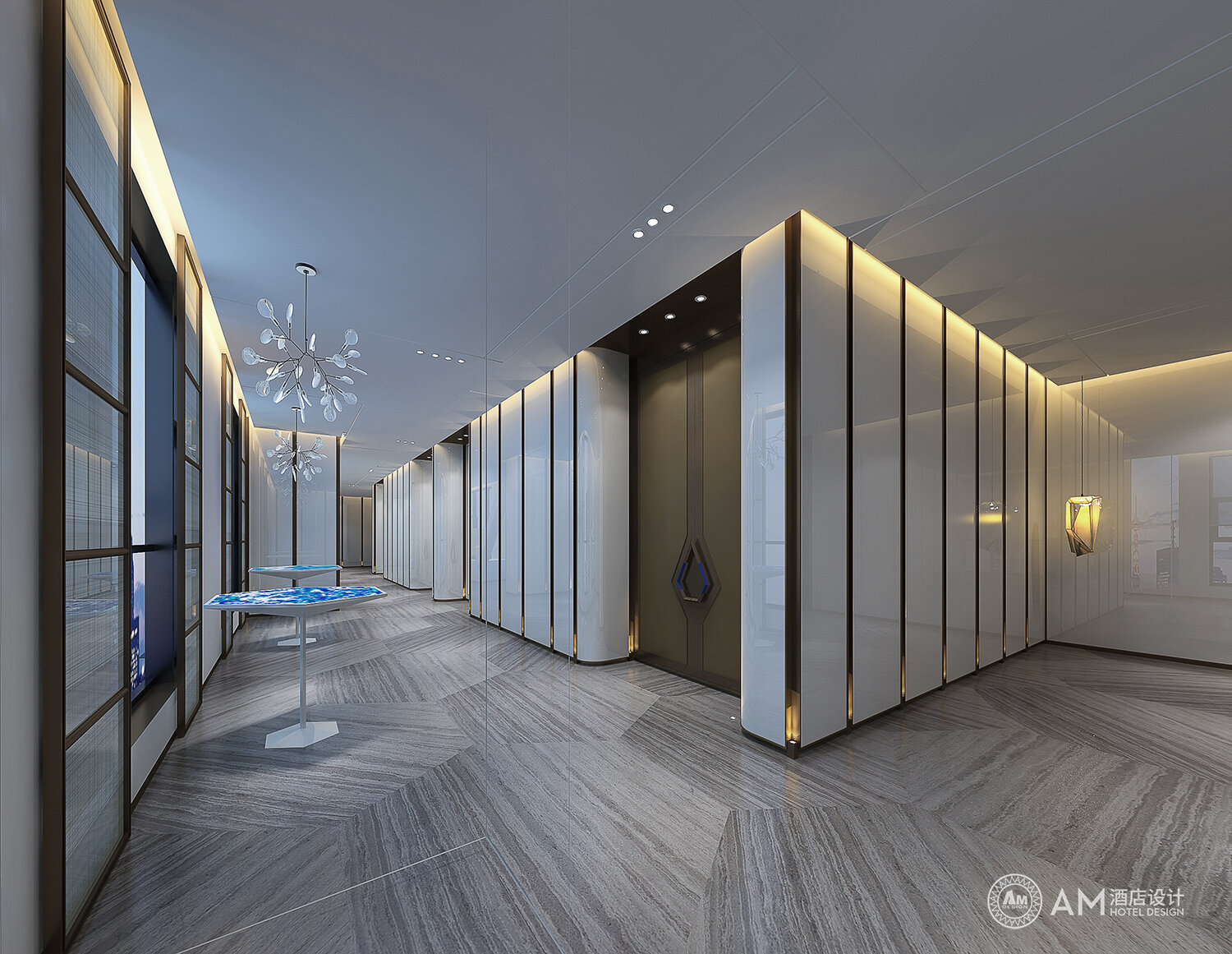 AM DESIGN | Jinpan Hotel Elevator & Corridor Design