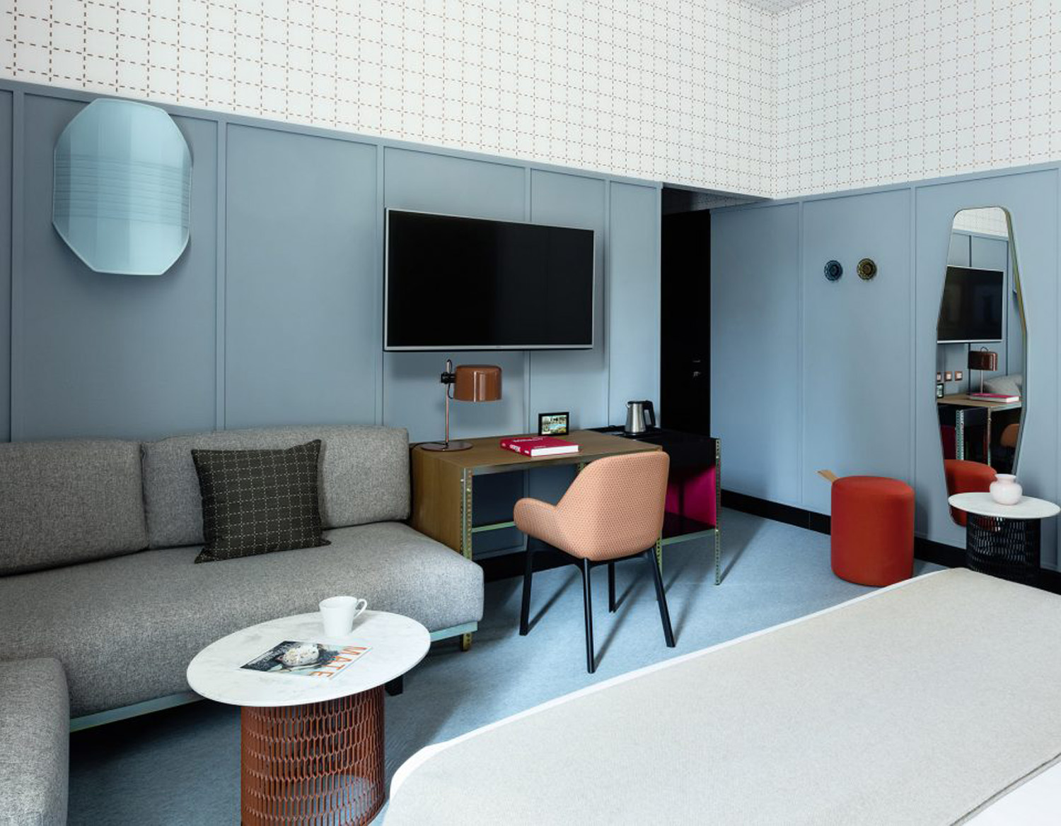Interior design of hotel room