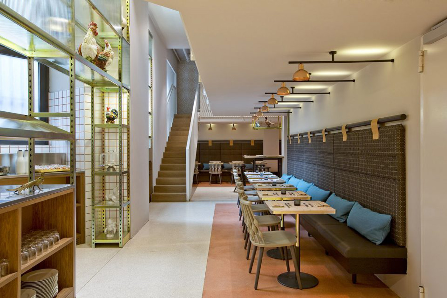 Interior design of hotel restaurant