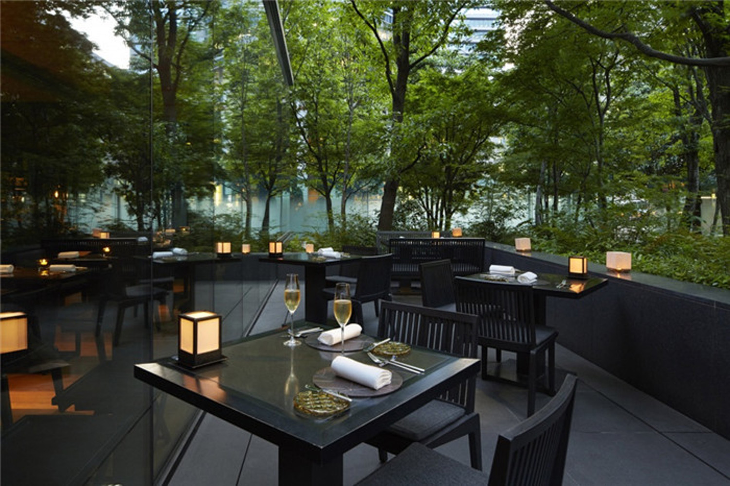 Design of outdoor dining area of Resort Hotel