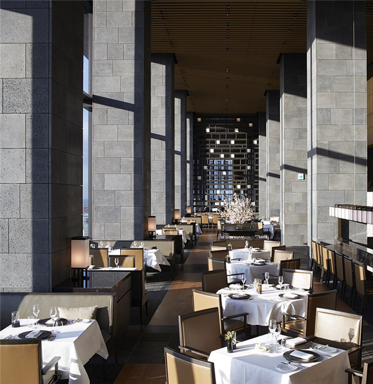 Design of dining area in Resort Hotel