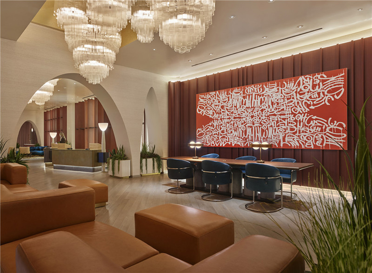 Renovation design of front desk waiting area of Resort Hotel