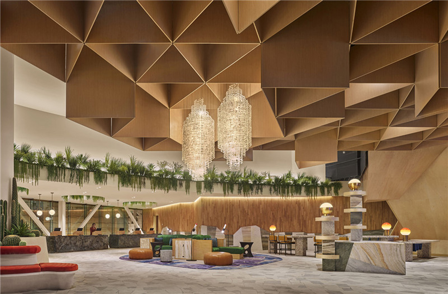 Renovation design of resort lobby