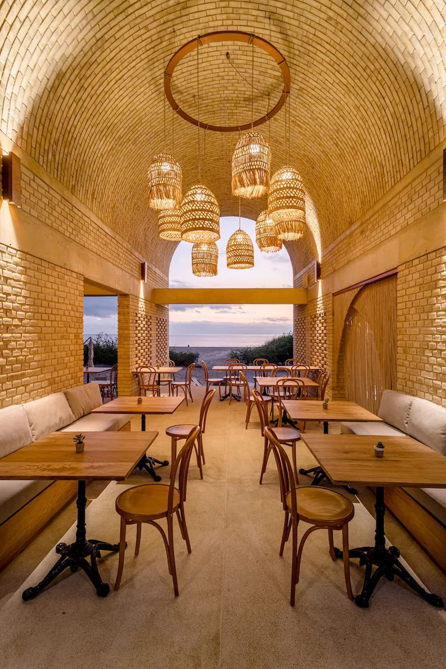 Space design of dining area in Resort Hotel